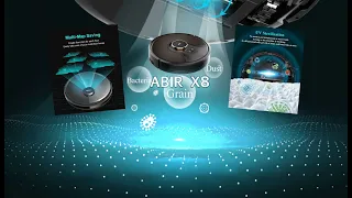 ABIR X8 Robot Vacuum Cleaner INSTRUCTIONS -ORDER LINK BELOW-