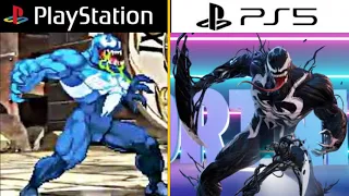 Evolution of Venom playstation PS1-PS5