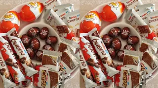 Top 4 Kinder Favourite/ Filling Platter with Kinder Chocolate/ Asmr Satisfying