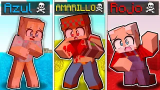 ¡Minecraft PERO los COLORES nos MATAN! 🟥🟨🟩🟦💀 SILVIOGAMER MINECRAFT PERO