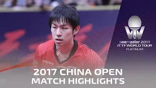 2017 China Open | Highlights Tomokazu Harimoto vs Koki Niwa (1/4)