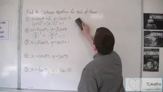 OCR MEI Core 4 2.11 Using Trigonometric Identities to Find a Cartesian Equation