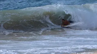 Testing 34" Science Bodyboard in The Shorebreak