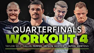 Taylor Self vs The World | Born Primitive Quarterfinals Workout 4 | Taylor, Dallin, Jayson, Colten