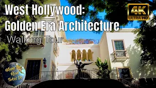 [4K] West Hollywood: Golden Era Architecture Walking Tour - WITH CAPTIONS