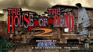 jogando The House  Dead 2 de Dreamcast