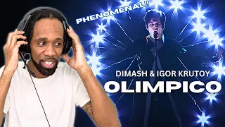 DIMASH IS PHENOMENAL!! dimash kudaibergen & igor krutoy - olimpico | FIRST TIME REACTION