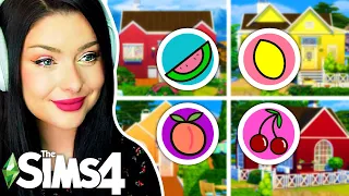 Every Tiny Home is a Different FRUIT // Sims 4 Build Challenge