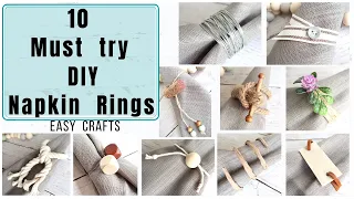 10 MUST TRY DIY NAPKIN RINGS * Everyday Home Decor * Easy DIY’s * Rustic Decor * BlondieNextDoor