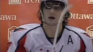 Nick Backstrom scores vs Senators from nice Viktor Kozlov pass (2007)