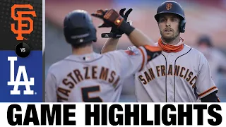 Austin Slater leads Giants with two homers | Giants-Dodgers Game Highlights 8/8/20