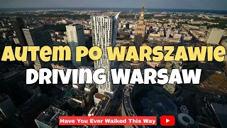 Autem po Warszawie o 5 rano / Car Driving in Warsaw at 5 am / Poland / Summer Time, 4K, CITY DRIVE