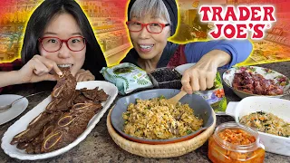 Trying K-BBQ & Korean Food from TRADER JOE'S