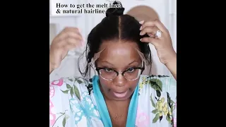 Tutorial for wig beginners: How to get the melt lace & natural hairline | Hairvivi lace front wigs