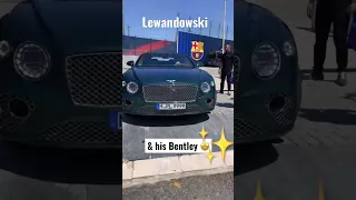 Lewandowski and his Bentley 🤩 #shorts