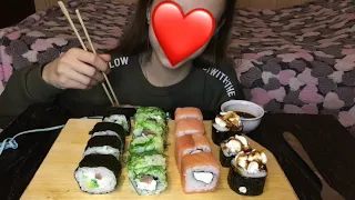 Мукбанг роллы 🍱🍣