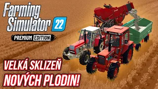 VELKÁ SKLIZEŇ NOVÝCH PLODIN! | Farming Simulator 22 Premium Expansion #11