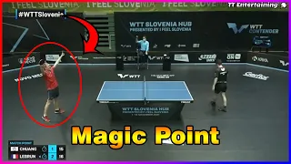 A 15-years-old French 🇫🇷 (Felix Lebrun) beats the world n°25 with an incredible point ! 🏓💥