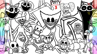 Poppy Playtime Chapter 3 New Coloring Pages / How to Color All New Characters, Bosses and Monsters