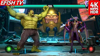 Hulk & Ryu vs Jedah & Ultron (Hardest AI) - Marvel vs Capcom: Infinite | PS5 4K60FPS