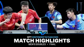 Wang Chuqin/Liang Jingkun vs Lin Gaoyuan/Lin Shidong | MD Final | WTT Contender Taiyuan 2023