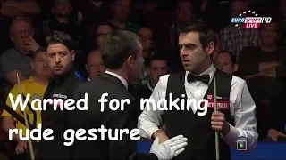 Ronnie O'Sullivan | Rude Gesture Incidents