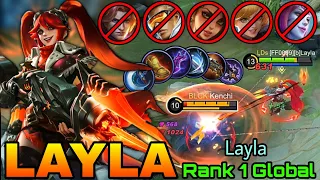 Never Underestimate Her!! Sidelane Layla Shutdown All Enemies! - Top 1 Global Layla by Layla - ML