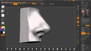 Zbrush nose sculpting