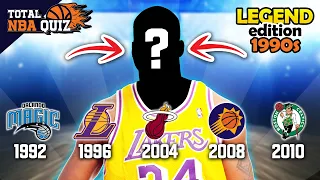 NBA QUIZ  - GUESS THE NBA PLAYERS FROM THEIR TRANSFERS - 🏀🏀 LEGENDS EDITION 1990's 🏀🏀