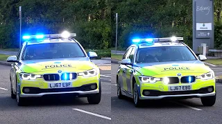 Police Interceptors Racing in Convoy to Serious Motorway Crash! - Merseyside Police