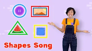 SHAPES are Everywhere | Preschool skills song, find a triangle, square, rectangle, and circle