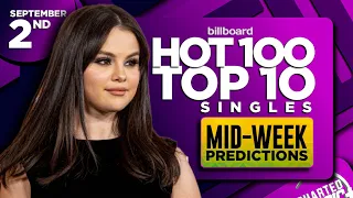 MID-WEEK PREDICTIONS | Billboard Hot 100, Top 10 Singles | September 2nd, 2023