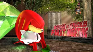 [SFM Animation] Rouge & Knuckles first meeting | Sonic Adventure 2 Scene Recreation