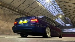 2002 BMW E39 525D hardcut rev limiter straightpipe exhaust sound