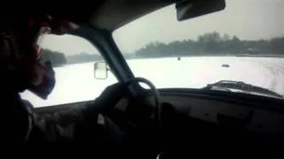 Trabant 601 Tor Poznań jazda po śniegu