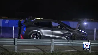 Search on for shooter who targeted Tesla driver on I-95