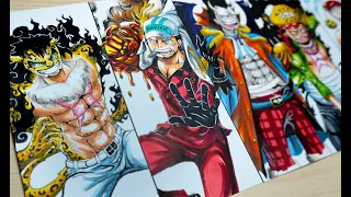 Drawing MONKEY D. LUFFY in Different ENEMY Style | ONEPIECE DESIGN SWAP | ワンピース