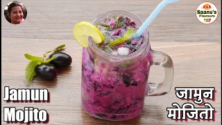 🍹🍸JAMUN MOJITO 🍸🍹| जामुन मोजितो रेसिपी | TASTY SUMMER DRINK | BLACK PLUM MOCKTAIL RECIPE