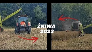 🔥 Oporowe żniwa rzepaczane 2023 rozpoczęte😎🌾 Claas🟩 Dominator 68🟩🟥Kubota M5091🟥