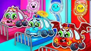 No No! Four Elements Baby Got Sick🤒🤧How Do You Feel Song?🚌🚑+ More Nursery Rhymes by Cars & Play