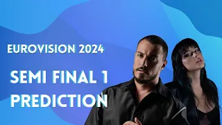 Eurovision 2024 | My Semi Final 1 Placement Prediction