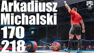 Arkadiusz Michalski (110kg) 170kg Snatch 218kg Clean and Jerk - 2019 Bundesliga Finale