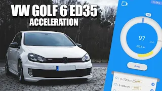 VW GOLF 6 GTI EDITION 35 - 0-100 100-200 TOPSPEED | acceleration dragy sound