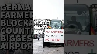 German farmers blockade country’s biggest airport #news #farmersprotest #germany