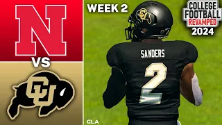 Colorado vs. Nebraska Week 2 Simulation | 2023 - 2024 NCAA 14 Revamped Mod