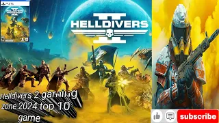 Helldivers 2 🎮4k 60 fps ps5 extreme challenging gaming zone 2024 top 10 game