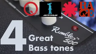 Four bass tones you can make with just your Fender Rumble!
