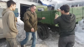 Выезд полуторки после реставрации