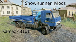 SnowRunner-Mods-Kamaz 43101-Region map Abandoned collective farm-Cargo transportation Part 16