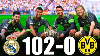 FIFA 23 | RONALDO, MESSI, MBAPPE, NEYMAR, ALLSTARS | REAL MADRID 102-0 BORUSSIA DORTMUND | UCL FINAL